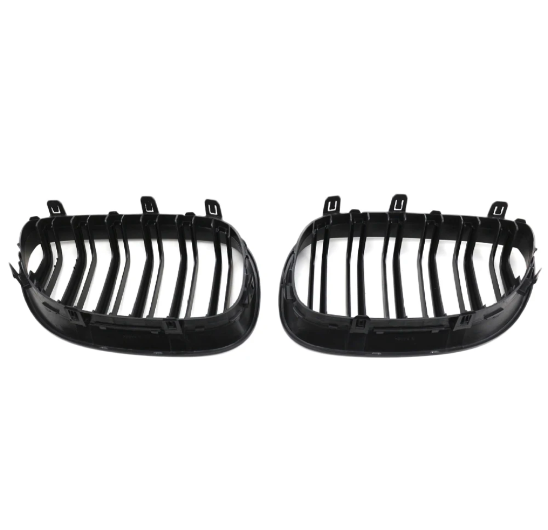Grilles de calandre noires brillantes type Motorsport BMW Série 5 E60 (2003-2010)