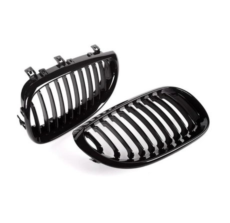 Grilles de calandre noires brillantes type Motorsport BMW Série 5 E60 (2003-2010)