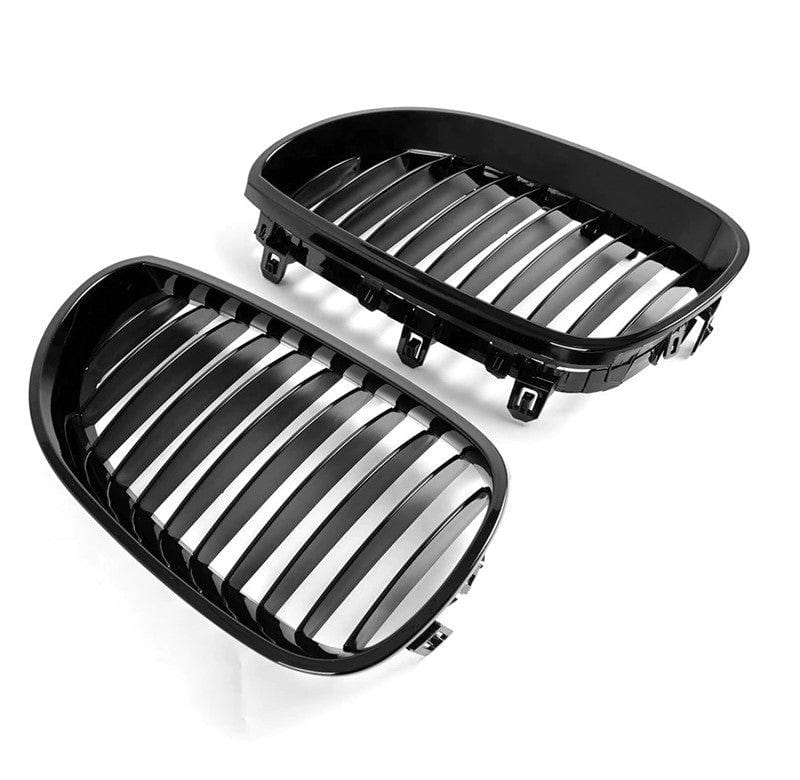 Grilles de calandre noires brillantes type Motorsport BMW Série 5 E60 (2003-2010)