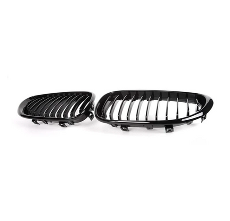 Grilles de calandre noires brillantes type Motorsport BMW Série 5 E60 (2003-2010)