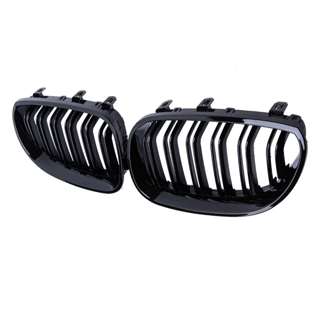 Grilles de calandre noires brillantes type Motorsport BMW Série 5 E60 (2003-2010)