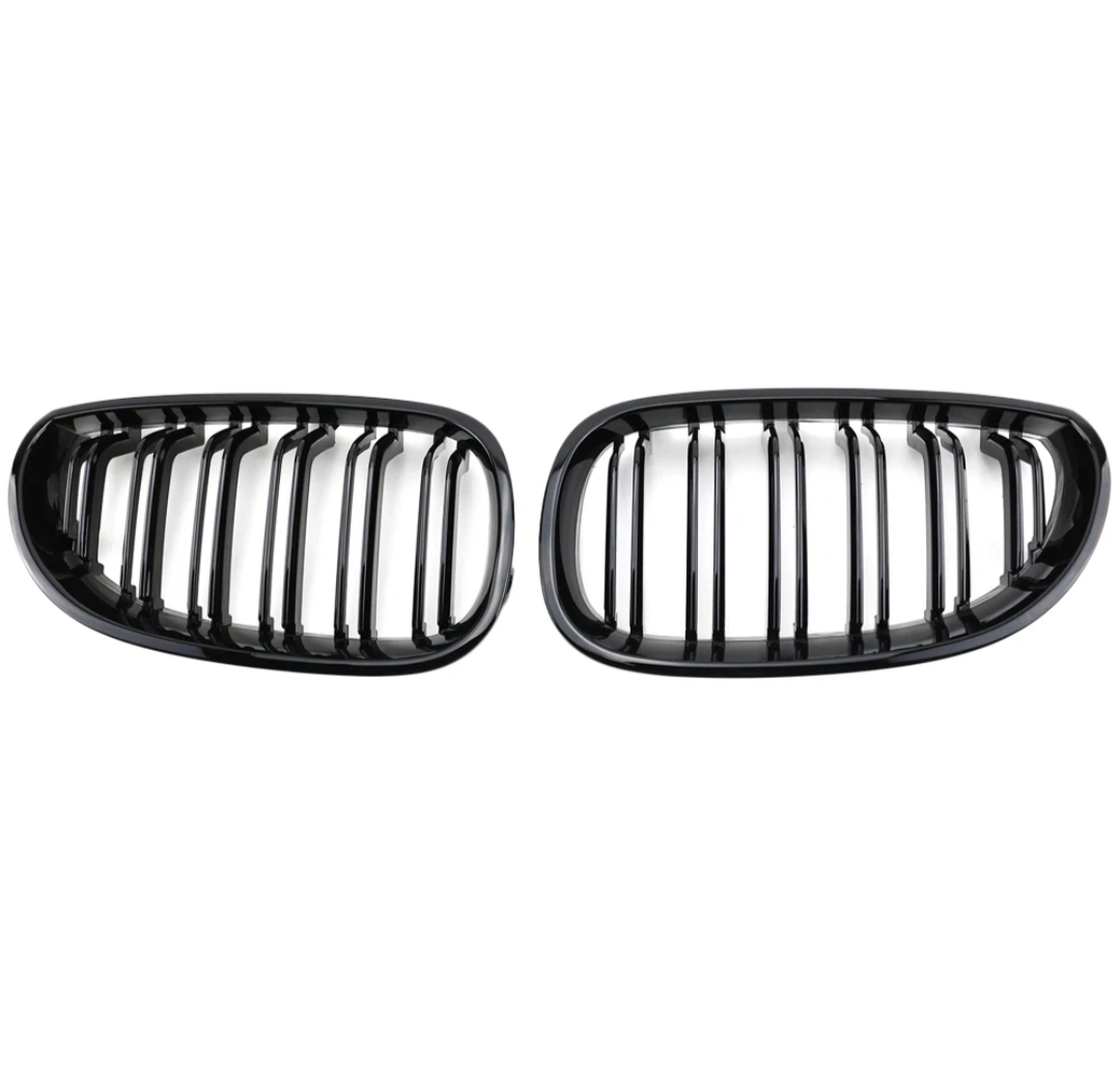 Grilles de calandre noires brillantes type Motorsport BMW Série 5 E60 (2003-2010)