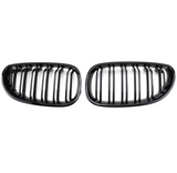 Grilles de calandre noires brillantes type Motorsport BMW Série 5 E60 (2003-2010)