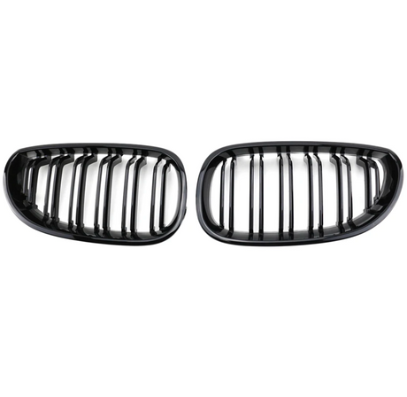 Grilles de calandre noires brillantes type Motorsport BMW Série 5 E60 (2003-2010)