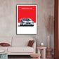 Affiche voiture Lancia 037 Groupe B Poster en toile Rallye Retro Vintage