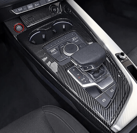 Insert console centrale carbone pour Audi A5 B9 (2017 - 2021)