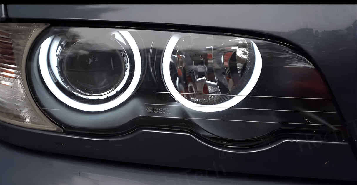 Kit LED Angel eyes pour bmw serie 3 et M3 E46 Xenon