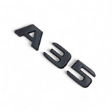 Logos Badges de coffre noir Mercedes A45 A45s A35 AMG W177