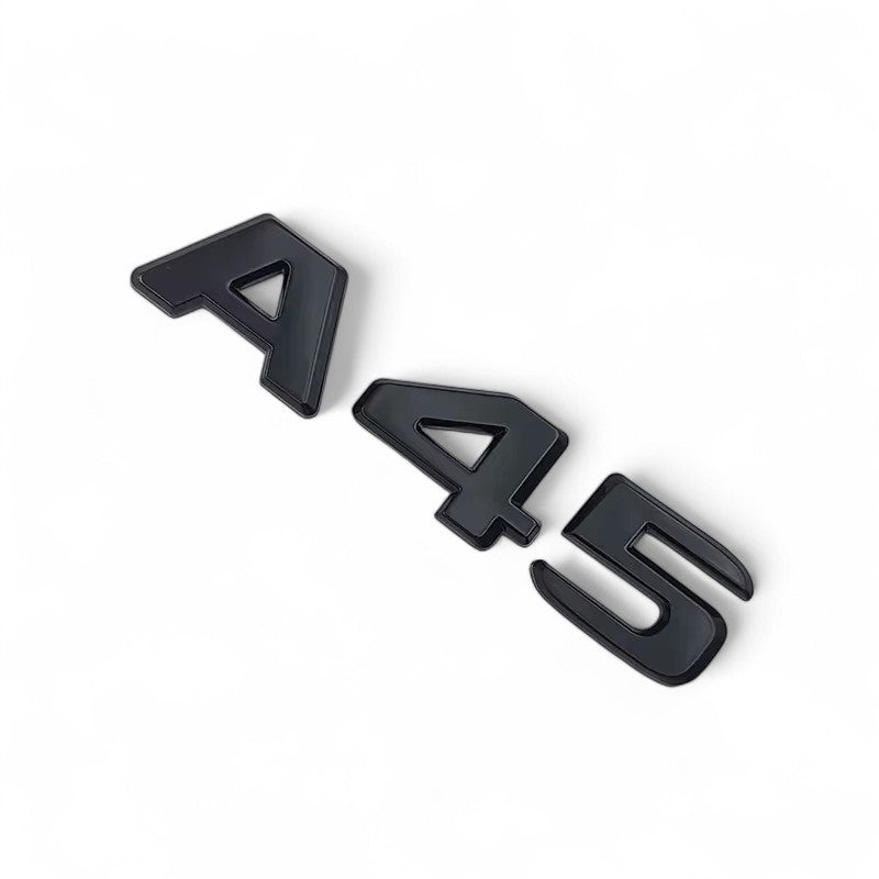 Logos Badges de coffre noir Mercedes A45 A45s A35 AMG W177
