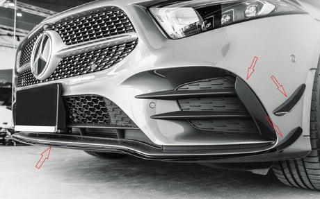 Autres motorisations Lame avant et flaps pack Aero pour Mercedes Classe A45 AMG W177 (2018 - Aujourd'hui)