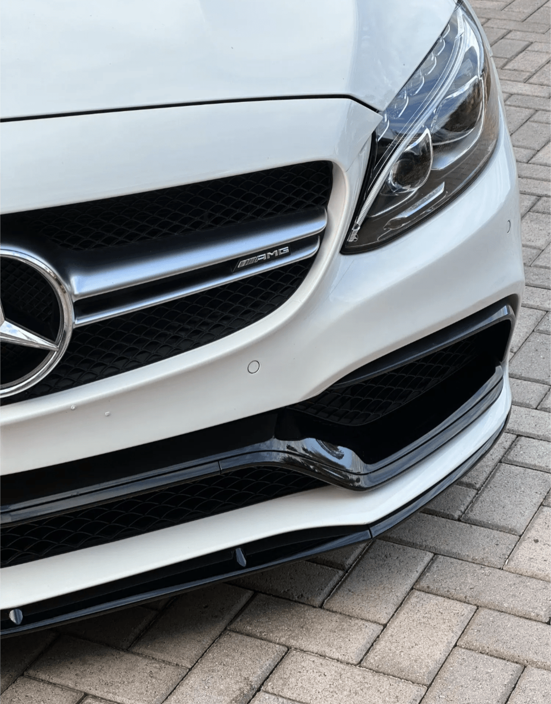 Lame avant splitter pare-choc pour Mercedes Classe C 63 AMG W205 C205 (2015 à 2022)