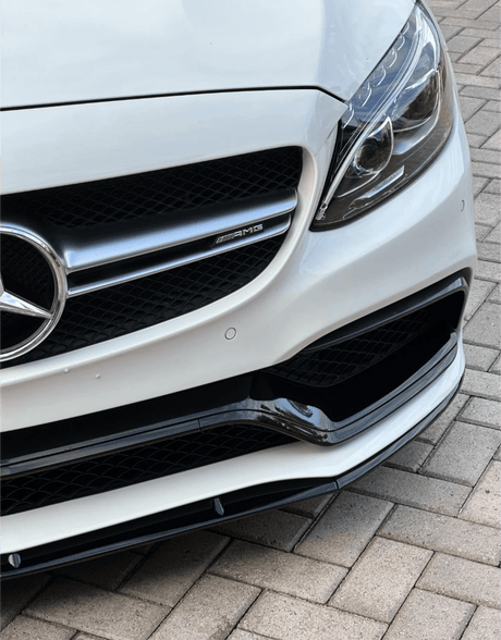 Lame avant splitter pare-choc pour Mercedes Classe C 63 AMG W205 C205 (2015 à 2022)