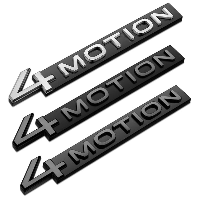 Logo 4MOTION Badge pour VW - Noir ou Argent