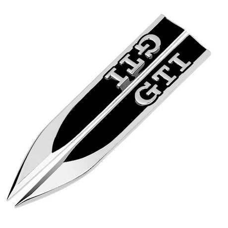 Logo GTI d'ailes avant pour VW Polo GTI et Golf GTI - Noir ou Rouge