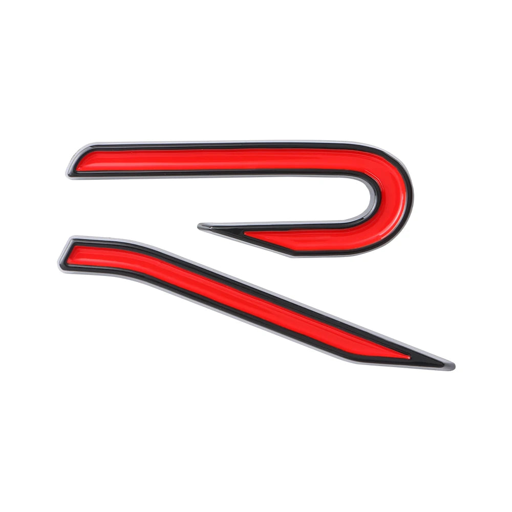 Logo Golf 8 R badge de coffre - Noir, Bleu, Chrome, Rouge