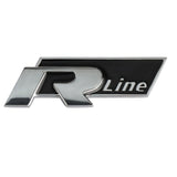 Logo R Line de calandre pour VW Polo Passat Golf Tiguan T-Roc Touareg R - Noir ou Rouge