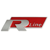 Logo R line badge de coffre pour VW Polo Passat Golf Tiguan T-Roc Touareg R-Line - Noir ou Rouge