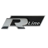 Logo R line badge de coffre pour VW Polo Passat Golf Tiguan T-Roc Touareg R-Line - Noir ou Rouge