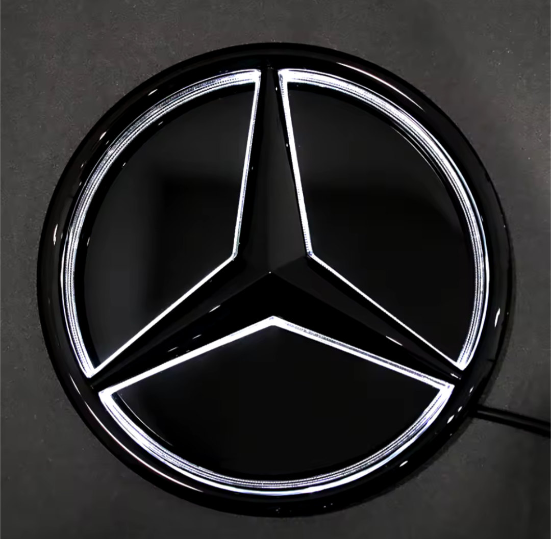 Logo de calandre à l'étoile Mercedes-Benz lumineux à LED