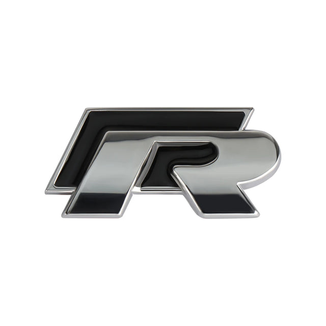 Logo de coffre R pour VW Polo Passat Golf Tiguan T-Roc Touareg R - Noir ou Rouge