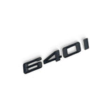 Trunk Badges, Logos, Black Lettering for BMW 6 Series 630i 640i 645i 650i E63 E64 F06 F12 F13 G32