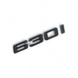 Trunk Badges, Logos, Black Lettering for BMW 6 Series 630i 640i 645i 650i E63 E64 F06 F12 F13 G32