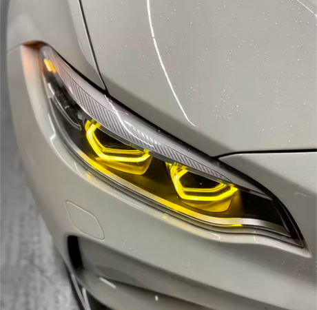 Modules LED DRL Jaunes look CSL Angel Eyes pour BMW Série 2 F22 / M2 F87 (2014 à 2021)