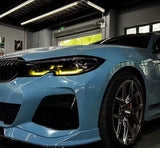Modules LED DRL Jaunes look CSL Angel Eyes pour BMW Série 4 G22 / M4 G82 (2020 à 2024)