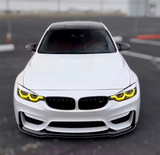 Modules LED DRL jaunes look CSL Angel Eyes pour BMW Série 4 F32 / M4 F82 (2013 à 2017)
