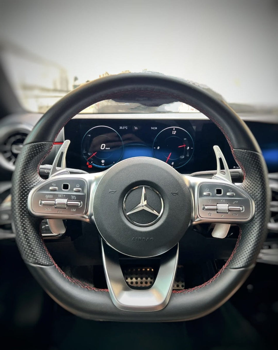 Housse D'Accoudoir Mercedes Classe A W177 / GLA H247 / CLA C118 / EQA – Cuir Imperméable + Mémoire De Forme, Protection & Confort Premium
