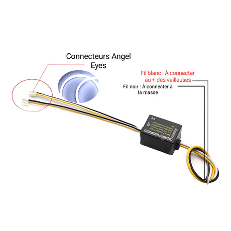 Kit LED Angel eyes pour bmw serie 3 et M3 E46 Xenon