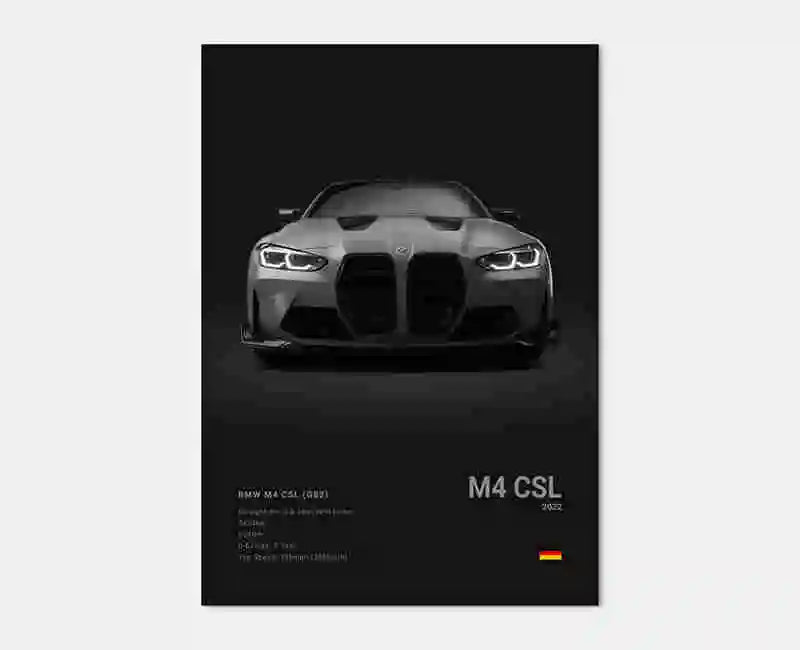 Poster voiture Affiche voiture murale BMW Motorsport