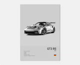 Poster voiture en toile collection Porsche 911