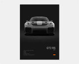 Poster voiture en toile collection Porsche 911