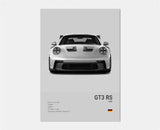 Poster voiture en toile collection Porsche 911