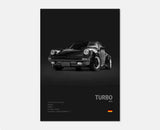 Poster voiture en toile collection Porsche 911