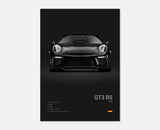 Poster voiture en toile collection Porsche 911