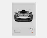 Poster voiture en toile collection Porsche 911