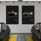 Poster voiture en toile collection Porsche 911