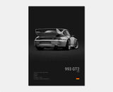 Poster voiture en toile collection Porsche 911