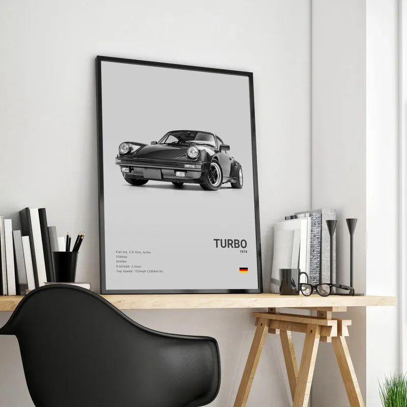 Poster voiture en toile collection Porsche 911