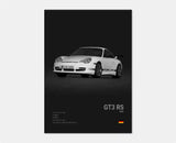 Poster voiture en toile collection Porsche 911