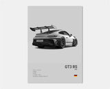 Poster voiture en toile collection Porsche 911