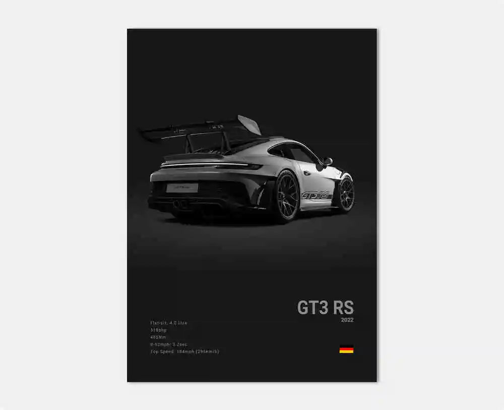 Poster voiture en toile collection Porsche 911