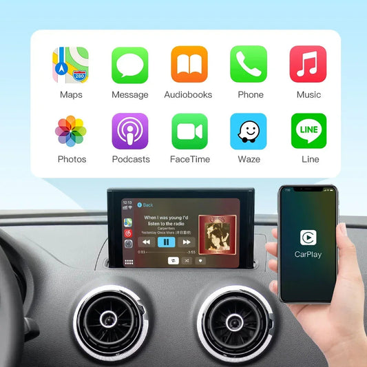 Autoradio connecté Boitier Android Auto et Apple CarPlay pour Audi Q3 (2010 à 2018)