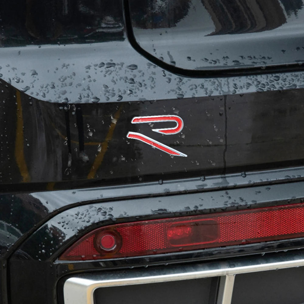 Logo Golf 8 R badge de coffre - Noir, Bleu, Chrome, Rouge