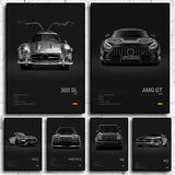 Affiches voitures murales à l'effigie de Mercedes AMG