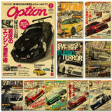 Poster de voiture retro Affiche vintage JDM Drift