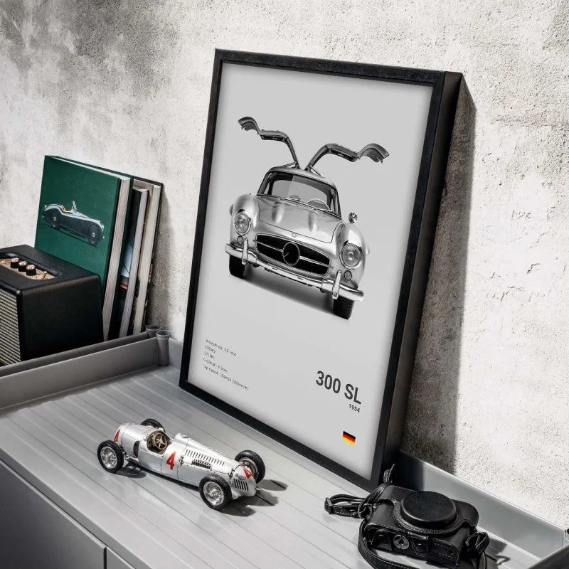 Affiches voitures murales à l'effigie de Mercedes AMG