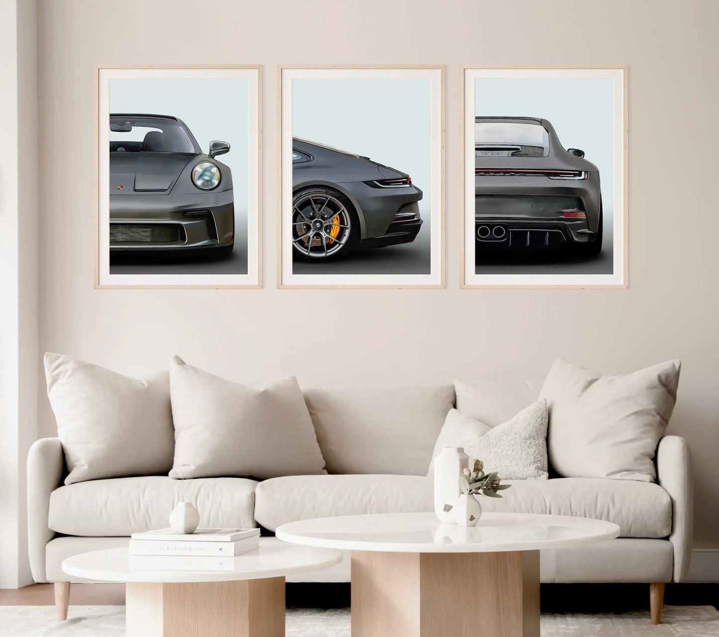 Affiche voiture Porsche 911 GT3 992 Touring Poster en toile Supercar